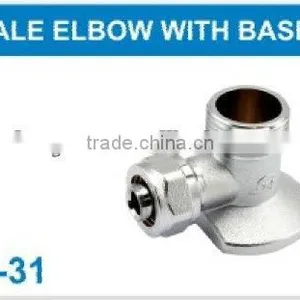 PEX PIPE FITTING MALE ELBOW WITH BASE thumbnail-1