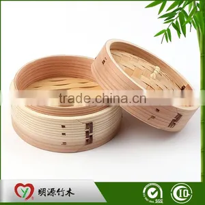 Eco-friendly 3 Tier Bamboo Steamer thumbnail-1