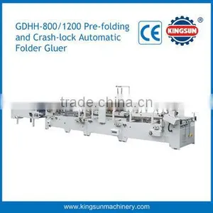 GDHH Pre-folding and Bottom Lock Box Three Point Automatic Folder Gluer Machine thumbnail-1