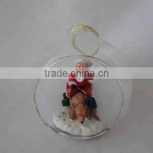 Crystal Balls Dollarma One Dollar Cheapest XMS Christamas Bear Deer Santa SnowFlake Glass 156054-15059 thumbnail-2