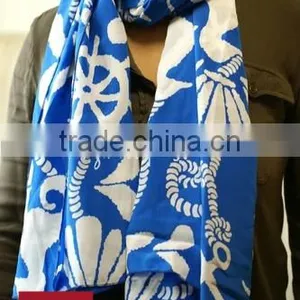Custom Oceanic Style of Digital Printed Silk Scarf for Ladies thumbnail-1