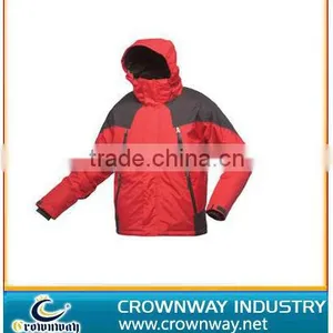 New Men Removeable Hood Outdoor Waterproof Ski Jacket With Waterproof Zipper thumbnail-1