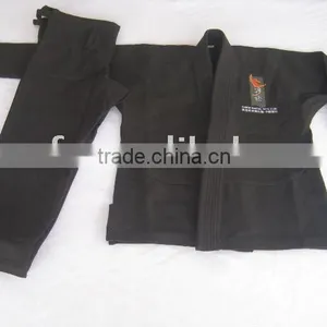 Black Kids 450gsm Crystal Wave Jiu Jitsu Kimonos thumbnail-1