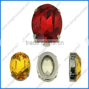 Rhinestone 3002 18*25mm Crystal Vitrail Medium Sew On Foiled Crystal Oval Fancy Stone thumbnail-3