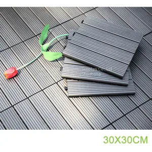 30x30 см роскошные плитки для настилания наружных полов из композитного материала дерево-пластик  на основе винила thumbnail-1