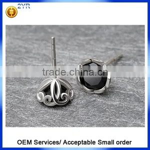 Women Stud Earrings, Cheap Earrings Made in China, Hollow Out Flowers Stud Earrings thumbnail-4
