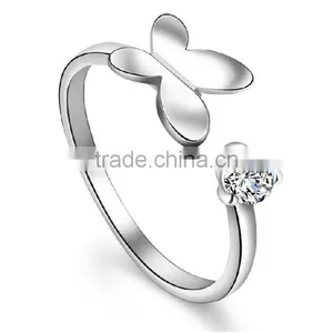 F20056N Hot Sale Fashion Beautyfly Ring Charm Gift Silver Ring for Women thumbnail-1