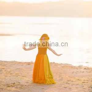 Newborn Gown Momy And Me Boho Dress Chiffon Mother Daughter Matching Dress thumbnail-2