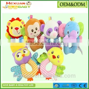 OEM Plush Animal Bear Baby Rattle thumbnail-4