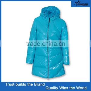 2016 Women Long Fashionable 90% Down 10% Feather Jacket thumbnail-3