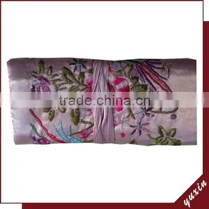 Light Purple Fashion Design Jewelry Roll Silk Jewelry Bag Made in China JR008 thumbnail-1