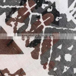 2017 Best Polyester & Cotton Women Long Cardigan Mid-long Style Printed Abstract Pattern White and Black thumbnail-3