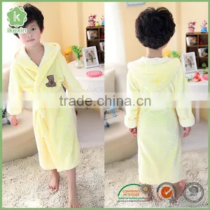 Knitted Fabric Wearable Heated Bathrobe For Kids thumbnail-1