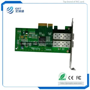 F902E Gigabit 2- Port Fiber Optic PCIe Network Adapter Card With Intel I350 Controller thumbnail-1