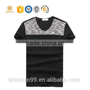 High Quality v Neck Long Line t Shirt Men / Design Your Own t Shirt thumbnail-3