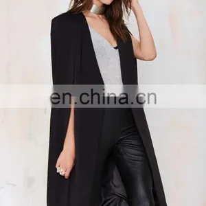 Latest Fashion Jacket Black Long Jacket Women Blazers and Jackers thumbnail-3