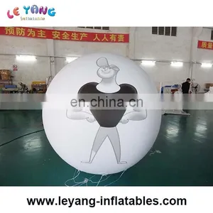 Full Printed Inflatable Balloon, Round Inflatable Balloon Print With a Man/president/woman thumbnail-3