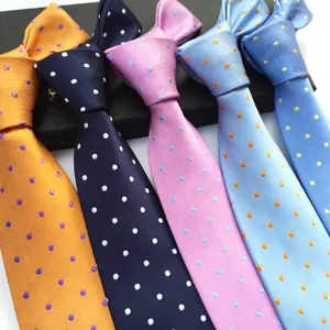 Self-tipping Knit Silk Woven Neckties Boys Yellow thumbnail-1