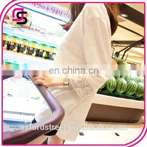 Korean Style Casual Short Long Sleeved Women's Primer Shirt Cotton Cotton Loose Seven Minutes thumbnail-4