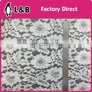 Flower Embroidered White Fabric Cord Lace thumbnail-3