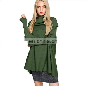Hot New Retail Products Women Wear High Necked Sweater Made in China thumbnail-1