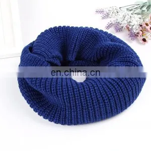 2018 Colors Knitting Loop Winter Scarf Infinity thumbnail-3