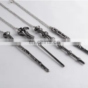 Decoration Cosplay Famous Novel Magic Wand Alloy Anime Necklace,Hot Selling Items Aluminum Chian Metal Pendant Necklace Fashion thumbnail-2