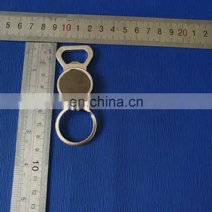 Custom Metal Bottle Opener Keychain in Zinc Alloy Stainless Material thumbnail-1