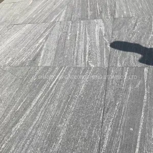 Grey Landscape Granite,Negro Santiago Granite,G302 ,Dark Grey Waves Veins Granite,grey Granite Wall Pavings thumbnail-2