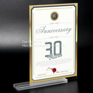 A4 A5 Clear Acrylic Photo Picture Frame Tabletop Sign Display Holder thumbnail-2
