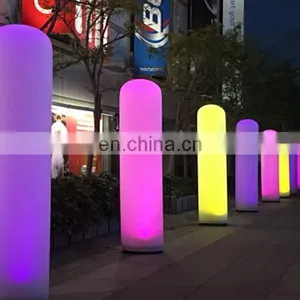 LED Lighting Cone Props Decorative White Glow Inflatable Tusk Tube for Wedding Party thumbnail-5