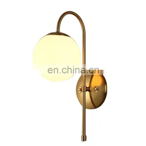 High Quality Decoration Indoor Modern Fancy Glass Ball Wall Lamp thumbnail-3