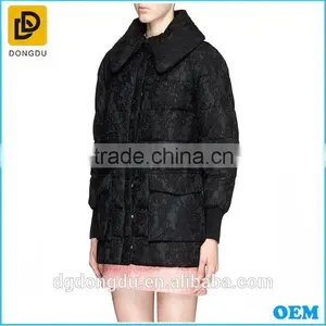 China Factory Wholesale Costom Long Sleeve Women Winter Coat thumbnail-2
