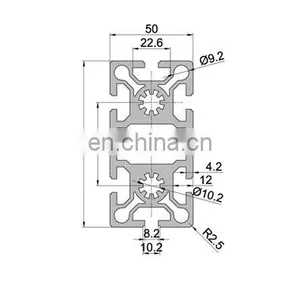 SHENGXIN High Grade 50100w Aluminium Frame Material t Slot Extrusion Aluminium Profile thumbnail-2