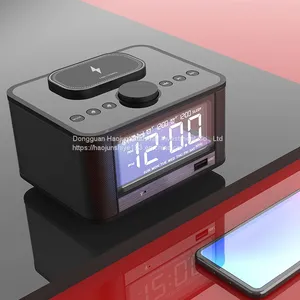 GREEN TIME M7QI Bluetooth Speaker Alarm Clock Subwoofer Home Multifunctional Music Clock Bedside Audio Radio thumbnail-4