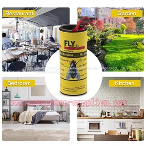 Disposable Sticky Glue Ribbon Roll Insect Fly Hanging Trap Catcher thumbnail-3