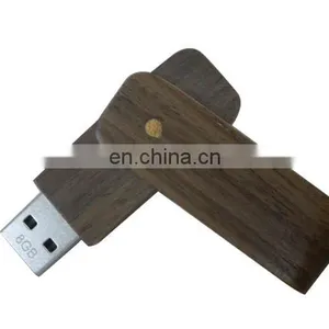 Wooden Swivel Pendrive Usb Flash Drive thumbnail-5