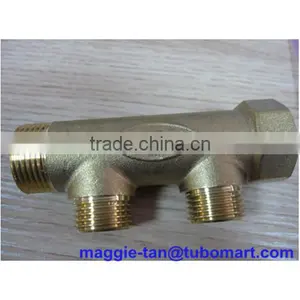Floor Heating 2 to 6 Ways Manual Brass Water Manifold Distribution thumbnail-1