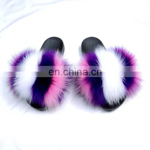 2020 Women Summer Beautiful Design Soft Fur Sandal Shoes thumbnail-3
