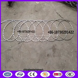 Iso BTO -22 Razor Wire Flat Wrap Coils Are Made Of High Tensile Razor Wire thumbnail-2