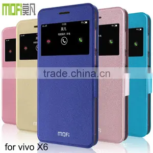 MOFi Original Leather Dot View Case for Vivo X6, Mobile Phone Flip Cover Housing for Vivo X6 thumbnail-2