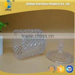 Hot Sale Two Sizes Glass Candy Jars, Storage Jars With Lid for Decorative thumbnail-5