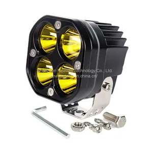 Others Car Work Light Accessories 4x4 Off Road Spot Light Pod 40W Amber LED Cubes 3 Inch Yellow Fog Lights For Truck UTV ATV thumbnail-5
