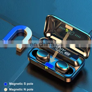 Wireless Earphone F9-5C TWS V5.0 Earphone 9D Stereo BT Headphones Sports Waterproof Gaming Power Bank Earbuds Noise Cancel TWS thumbnail-3