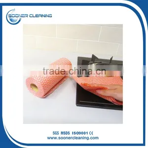 Spunlace Nonwoven Household Kitchen Wipes Viscose Cleaning Cloths thumbnail-3
