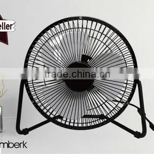 8 Inch Usb Electric Iron Desk Fan With Adapter thumbnail-2