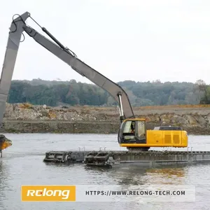 High Quality Amphibious Excavator With Dredging Pump Ponton Excavator thumbnail-3