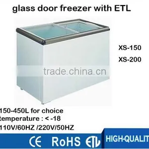 110V 60HZ Energy Saving Commercial Glass Door Freezer,mini China Display Freezer With ETL thumbnail-1