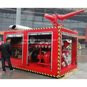 CCS Approved 1800m3/h Movable Containerized Fire Fighting FIFI System thumbnail-2