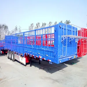 Warehouse Semi-trailer Flower Railing Semi-trailer Export Semi-trailer thumbnail-1
